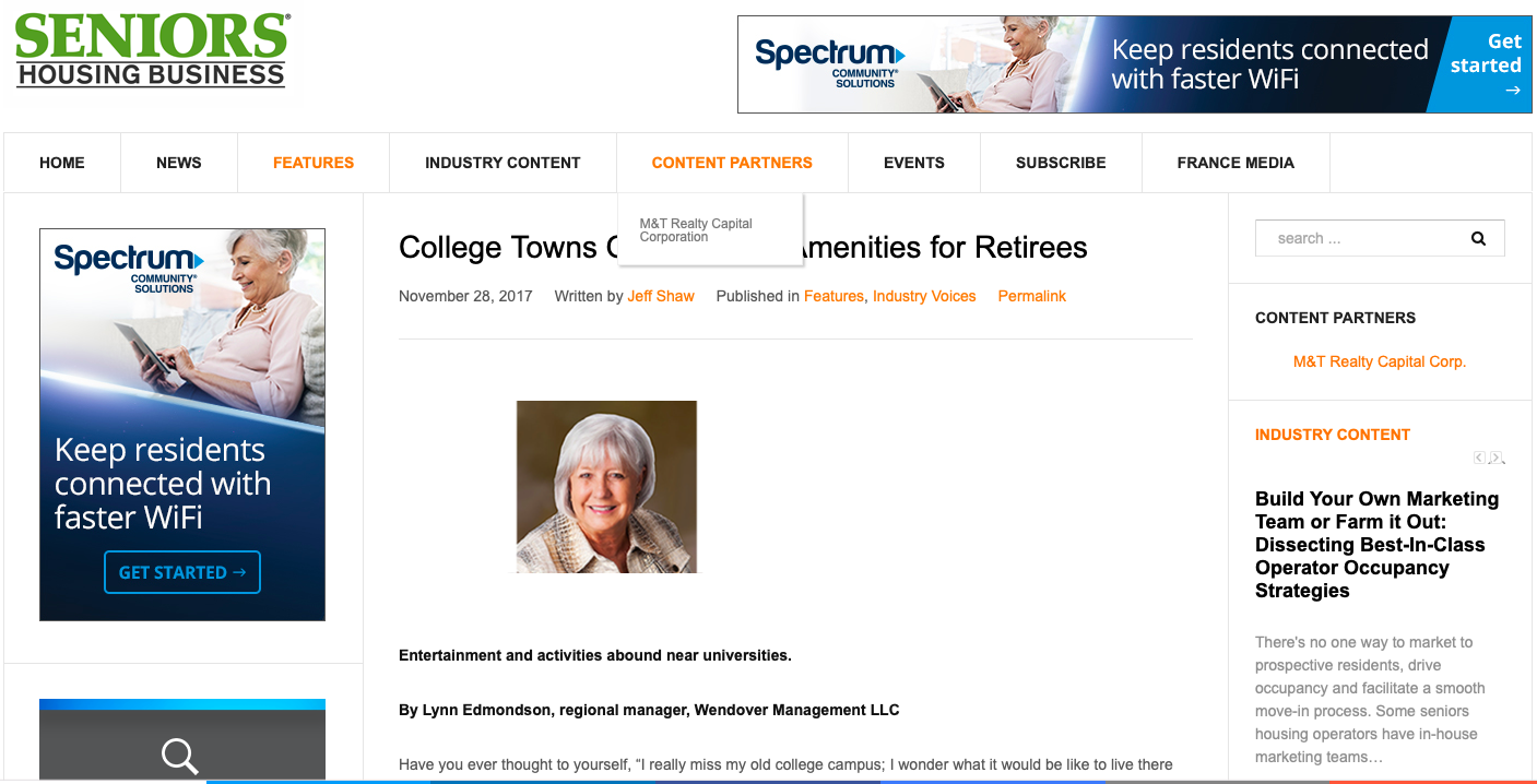 Seniors Housing Business
