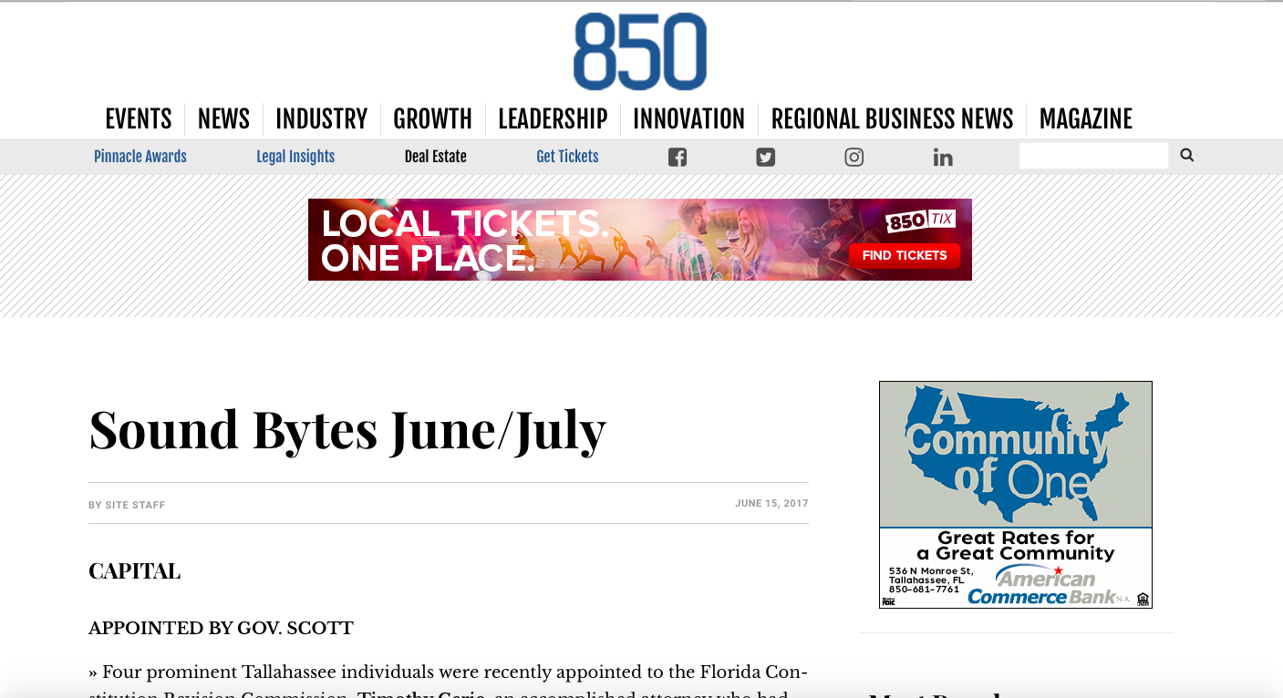 850 Business Magazine